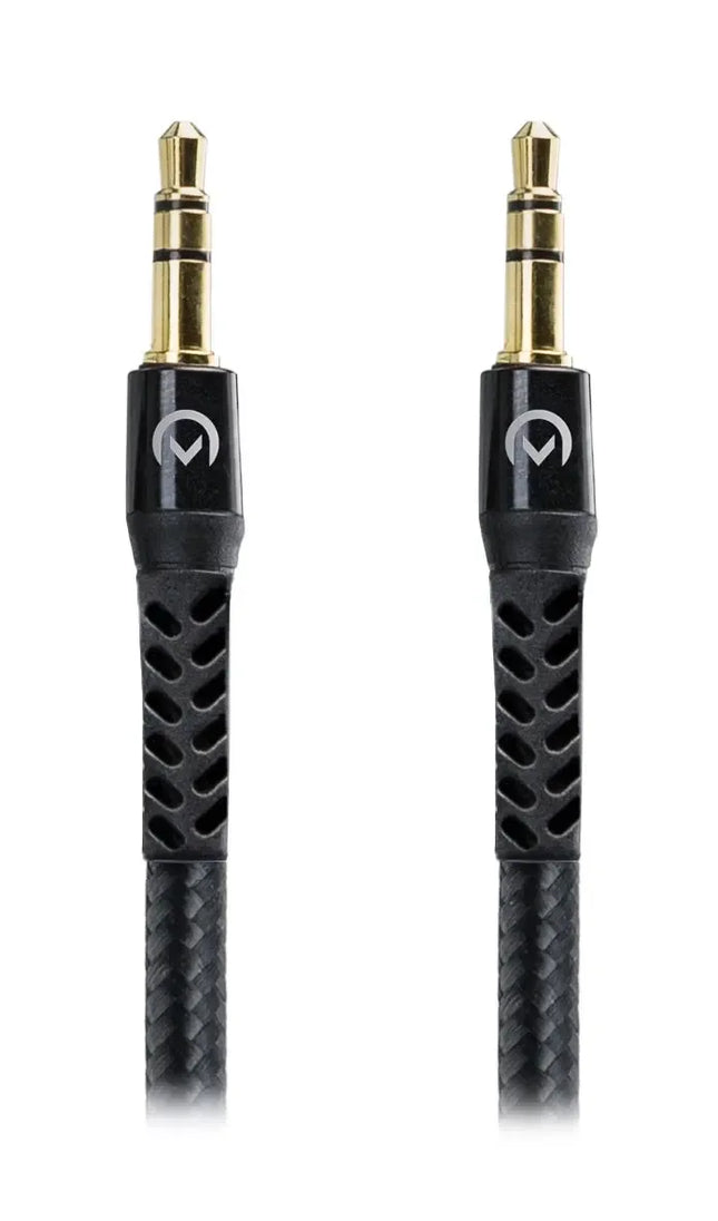 Mobilize Strong Nylon Aux Cable 1.5M Black Mobilize