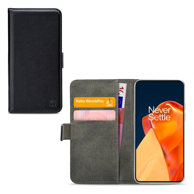 Mobilize Classic Gelly Wallet Book Case Oneplus 9 Black Mobilize