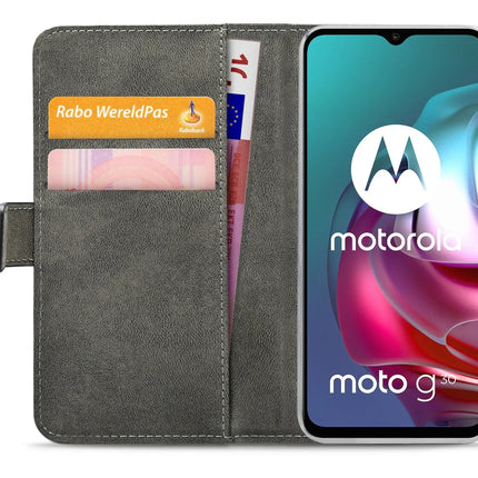 Mobilize Classic Gelly Wallet Book Case Motorola Moto G10/G20/G30 Black Mobilize