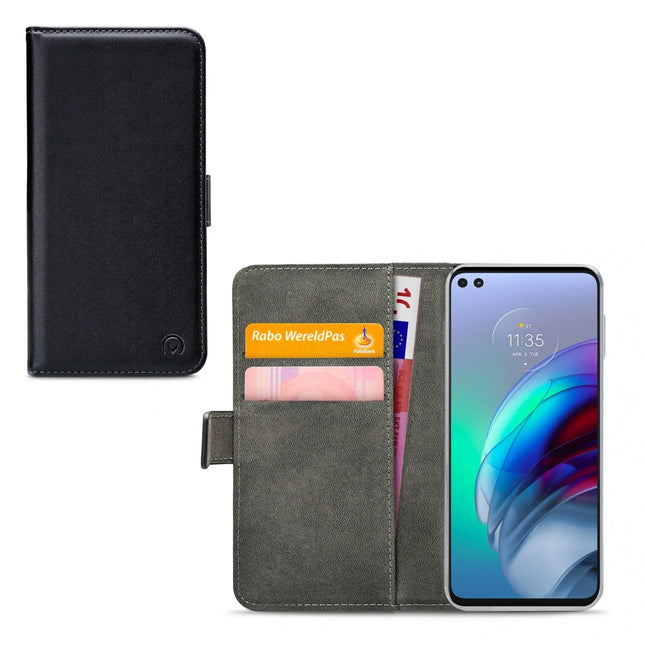 Mobilize Classic Gelly Wallet Book Case Motorola Moto G100 Black Mobilize