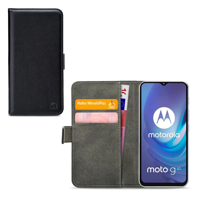 Mobilize Classic Gelly Wallet Book Case Motorola Moto G50 Black Mobilize