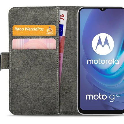 Mobilize Classic Gelly Wallet Book Case Motorola Moto G50 Black Mobilize