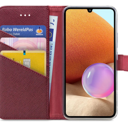 My Style Flex Wallet For Samsung Galaxy A32 4G Bordeaux