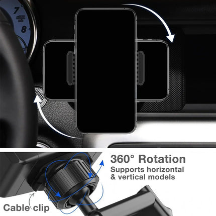 Mobilize Universal Car Holder For Round Air Vent Black Mobilize