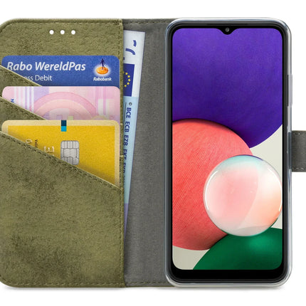 My Style Flex Wallet For Samsung Galaxy A22 5G Olive