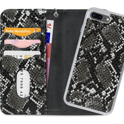 Mobilize 2In1 Magnet Zipper Case Apple Iphone 6 Plus/6S Plus/7 Plus/8 Plus Black/Snake Mobilize