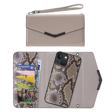 Mobilize 2In1 Elegant Magnet Clutch Apple Iphone 13 Mini Beige Snake Mobilize