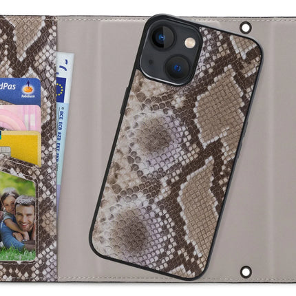 Mobilize 2In1 Elegant Magnet Clutch Apple Iphone 13 Mini Beige Snake Mobilize