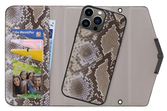 Mobilize 2In1 Elegant Magnet Clutch Apple Iphone 13 Pro Beige Snake Mobilize