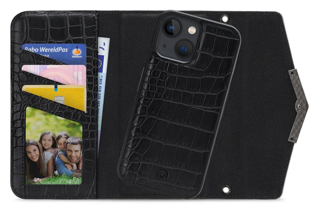 Mobilize 2In1 Elegant Magnet Clutch Apple Iphone 13 Mini Black Croco Mobilize