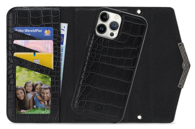 Mobilize 2In1 Elegant Magnet Clutch Apple Iphone 13 Pro Max Black Croco Mobilize