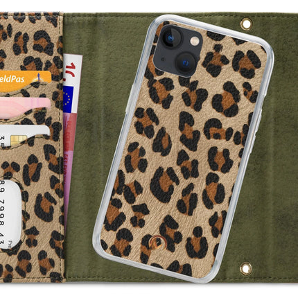 Mobilize 2In1 Gelly Clutch For Apple Iphone 13 Mini Green Leopard Mobilize