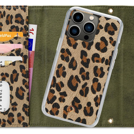 Mobilize 2In1 Gelly Clutch For Apple Iphone 13 Pro Green Leopard Mobilize