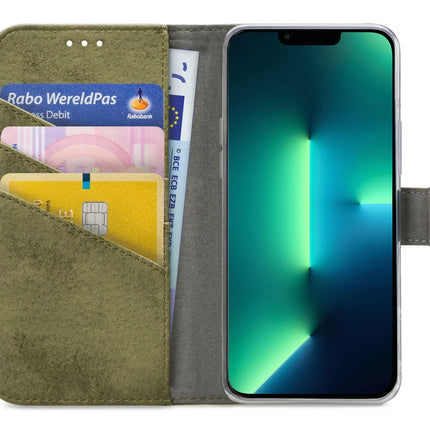 My Style Flex Wallet For Apple Iphone 13 Pro Max Olive