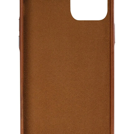 Senza Desire Leather Cover With Card Slot Apple Iphone 13 Burned Cognac Senza