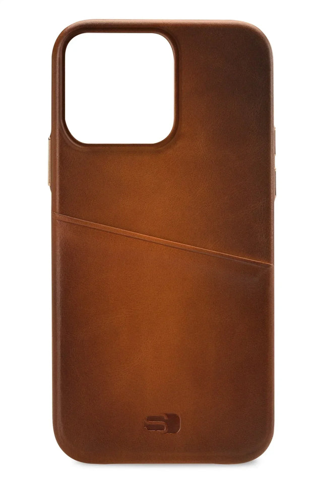 Senza Desire Leather Cover With Card Slot Apple Iphone 13 Pro Burned Cognac Senza