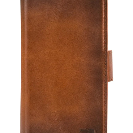 Senza Desire Leather Wallet Apple Iphone 13 Pro Burned Cognac Senza