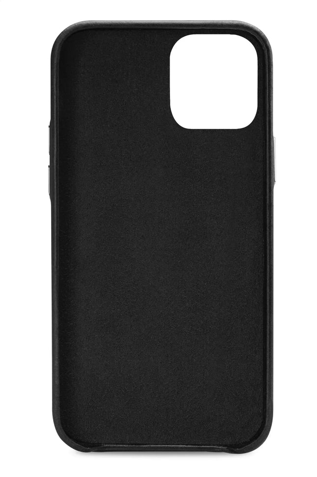 Senza Pure Leather Cover With Card Slot Apple Iphone 13 Mini Deep Black Senza