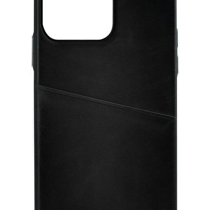 Senza Pure Leather Cover With Card Slot Apple Iphone 13 Pro Deep Black Senza