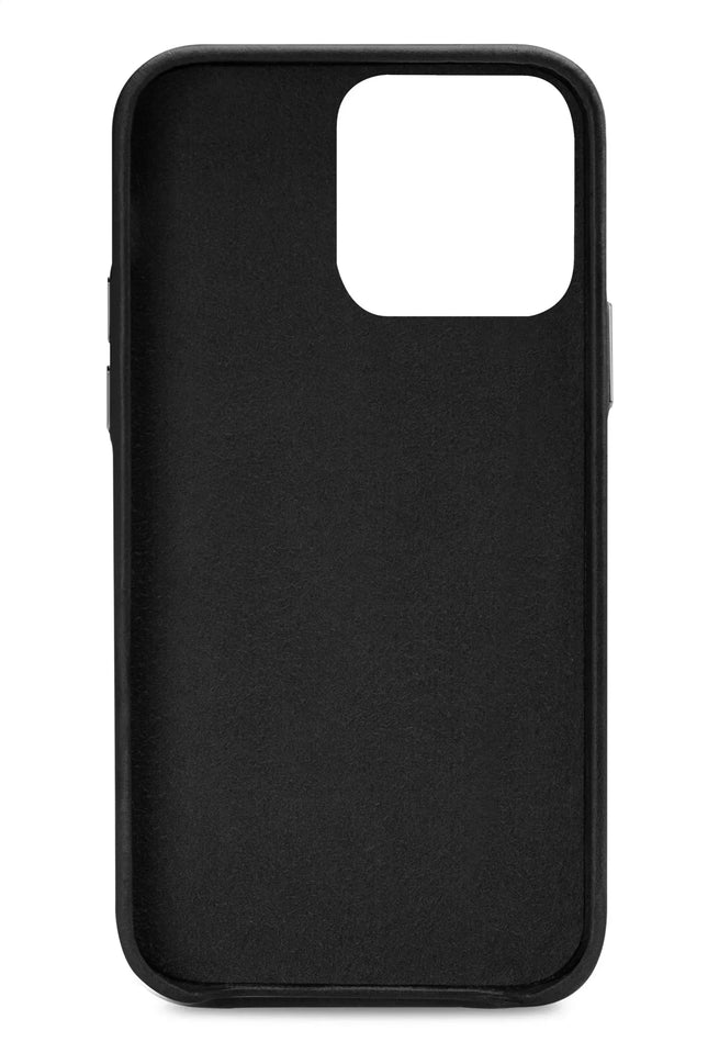 Senza Pure Leather Cover With Card Slot Apple Iphone 13 Pro Deep Black Senza