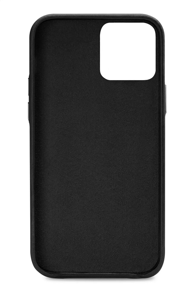 Senza Pure Leather Cover With Card Slot Apple Iphone 13 Pro Max Deep Black Senza