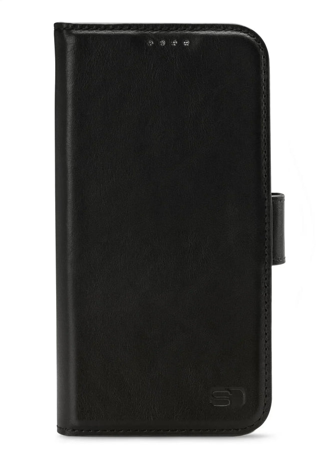 Senza Pure Leather Wallet Apple Iphone 13 Mini Deep Black Senza