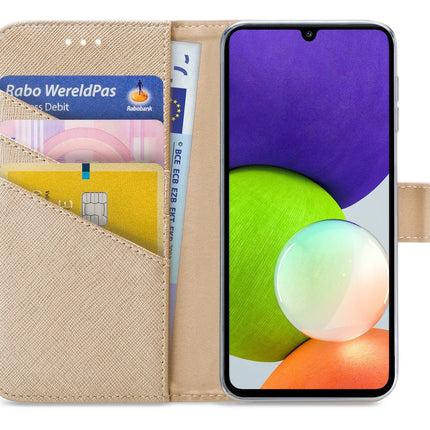 My Style Flex Wallet For Samsung Galaxy A22 4G Gold