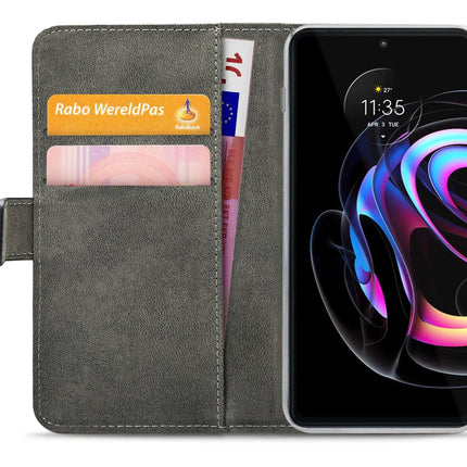 Mobilize Classic Gelly Wallet Book Case Motorola Edge 20 Black Mobilize