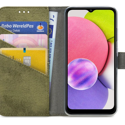 My Style Flex Wallet For Samsung Galaxy A03S Olive