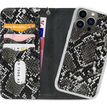 Mobilize 2In1 Magnet Zipper Case Apple Iphone 13 Pro Black/Snake Mobilize
