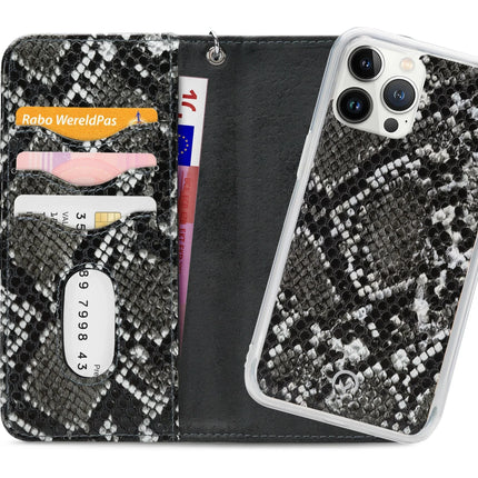 Mobilize 2In1 Magnet Zipper Case Apple Iphone 13 Pro Max Black/Snake Mobilize