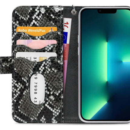 Mobilize 2In1 Magnet Zipper Case Apple Iphone 13 Pro Max Black/Snake Mobilize