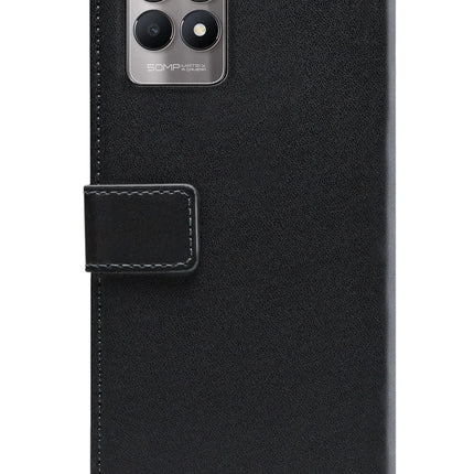 Mobilize Classic Gelly Wallet Book Case Realme 8I/Narzo 50 Black Mobilize