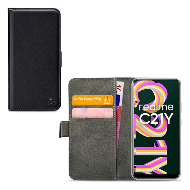 Mobilize Classic Gelly Wallet Book Case Realme C21Y Black Mobilize
