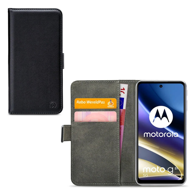 Mobilize Classic Gelly Wallet Book Case Motorola Moto G51 5G Black Mobilize