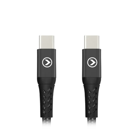 Mobilize Strong Nylon Cable Usb-C To Usb-C 2M. 100W Black