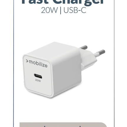 Mobilize Wall Charger Usb-C 20W With Pd/Pps White