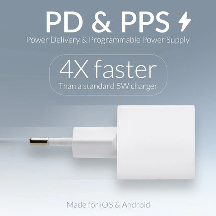 Mobilize Wall Charger Usb-C 20W With Pd/Pps White