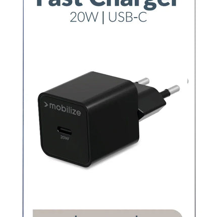 Mobilize Wall Charger Usb-C 20W With Pd/Pps Black