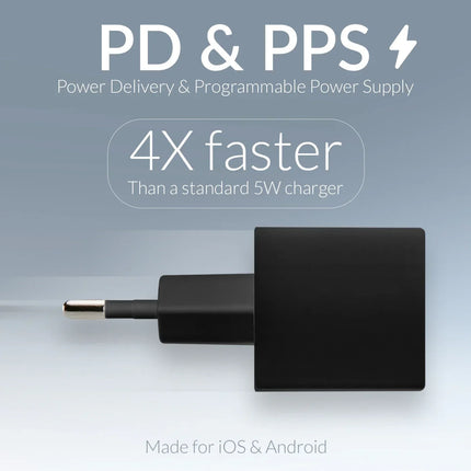 Mobilize Wall Charger Usb-C 20W With Pd/Pps Black