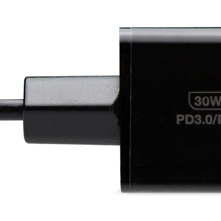 Mobilize Wall Charger Usb-C + Usb Gan 30W With Pd/Pps Black