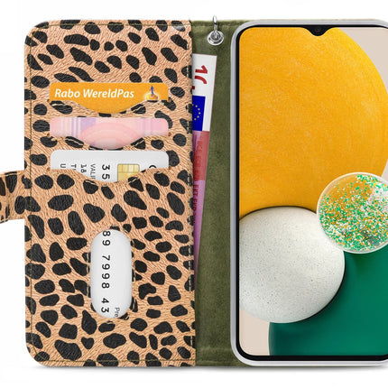 Mobilize 2In1 Magnet Zipper Case Samsung Galaxy A04S/A13 5G Olive/Leopard Mobilize