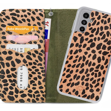 Mobilize 2In1 Magnet Zipper Case Samsung Galaxy A04S/A13 5G Olive/Leopard Mobilize