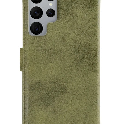 My Style Flex Wallet For Samsung Galaxy S22 Ultra 5G Olive