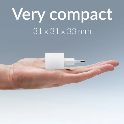 Mobilize Wall Charger Usb-C 20W With Pd + Mfi Lightning Nylon Cable 1.2M White