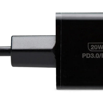 Mobilize Wall Charger Usb-C 20W With Pd + Mfi Lightning Nylon Cable 1.2M Black
