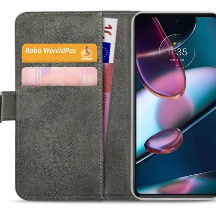 Mobilize Classic Gelly Wallet Book Case Motorola Edge 30 Pro/X30 Black Mobilize