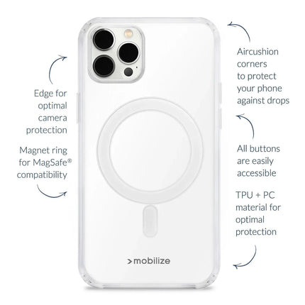 Mobilize Magsafe Compatible Naked Protection Case For Apple Iphone 13 Mini Clear Mobilize