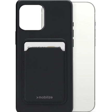 Mobilize Rubber Gelly Card Case Apple Iphone 13 Pro Max Matt Black Mobilize