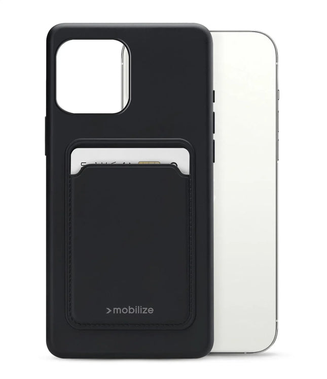 Mobilize Rubber Gelly Card Case Apple Iphone 13 Pro Max Matt Black Mobilize